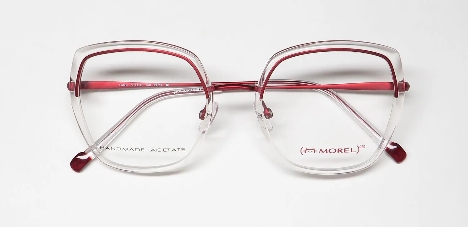 Morel Red Gabi 90018c pr14 Eyeglasses Pink Crystal 50mm 2