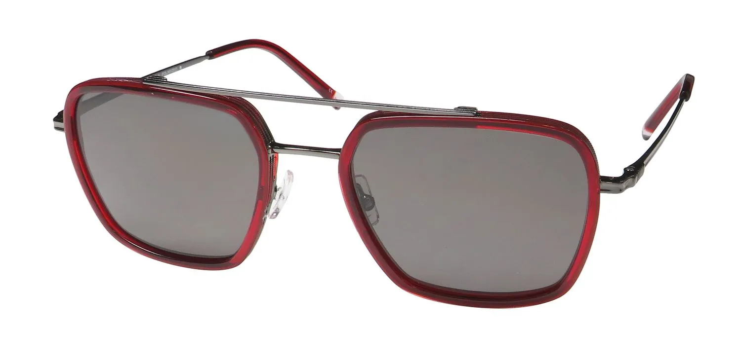Morel Red Hugh 90019c rg17 Sunglasses Red 54mm