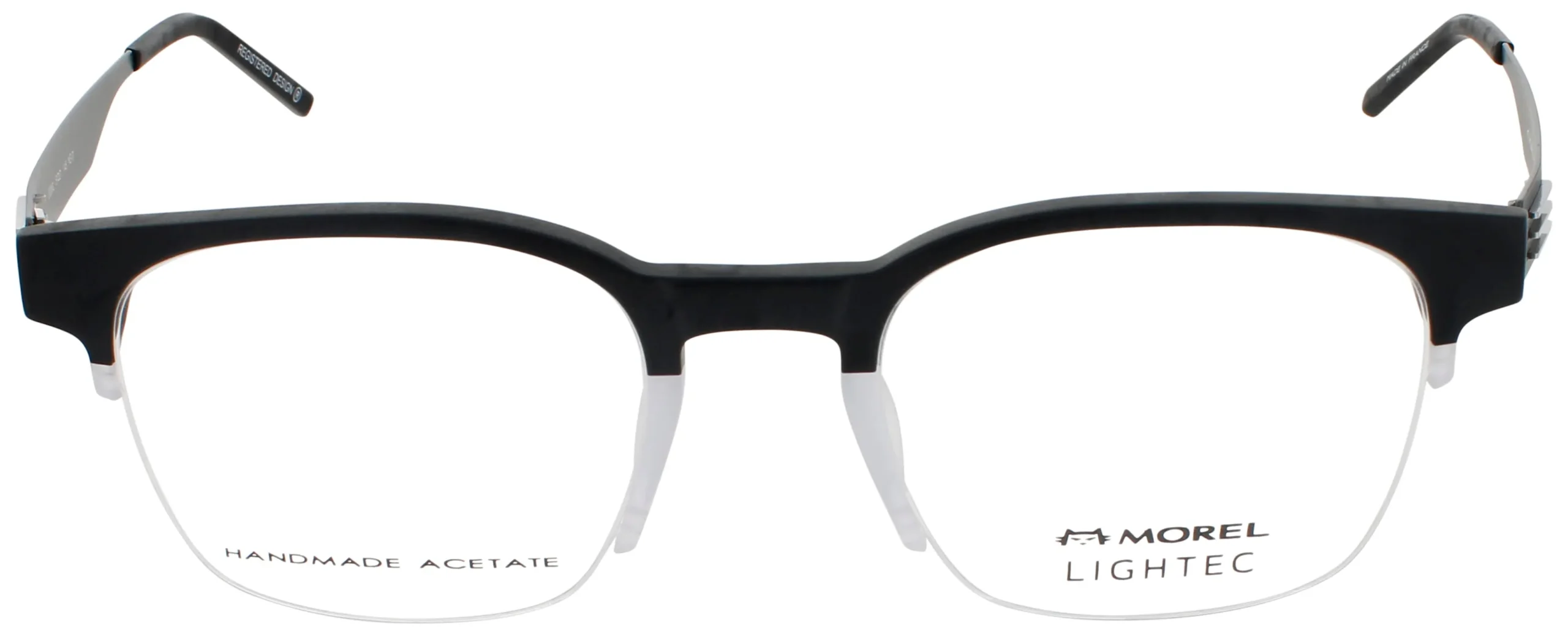 Lightec OMICRON 59 NG01 Eyeglasses Black 51mm Men 2