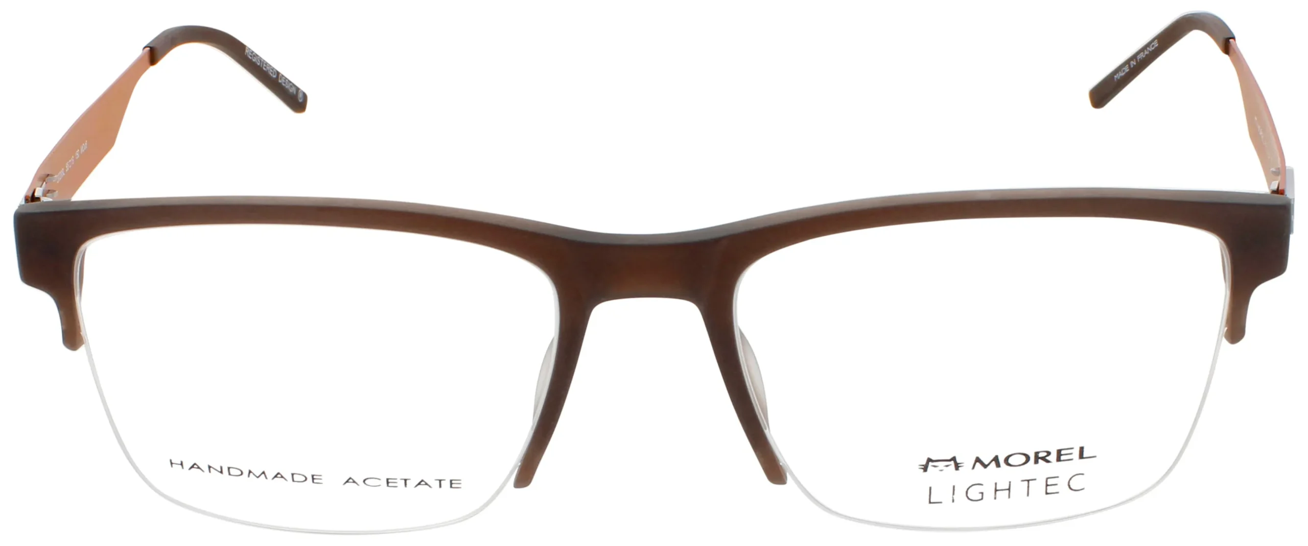 Lightec OMICRON 59 MO08 Eyeglasses Dark Brown 55mm Men 2