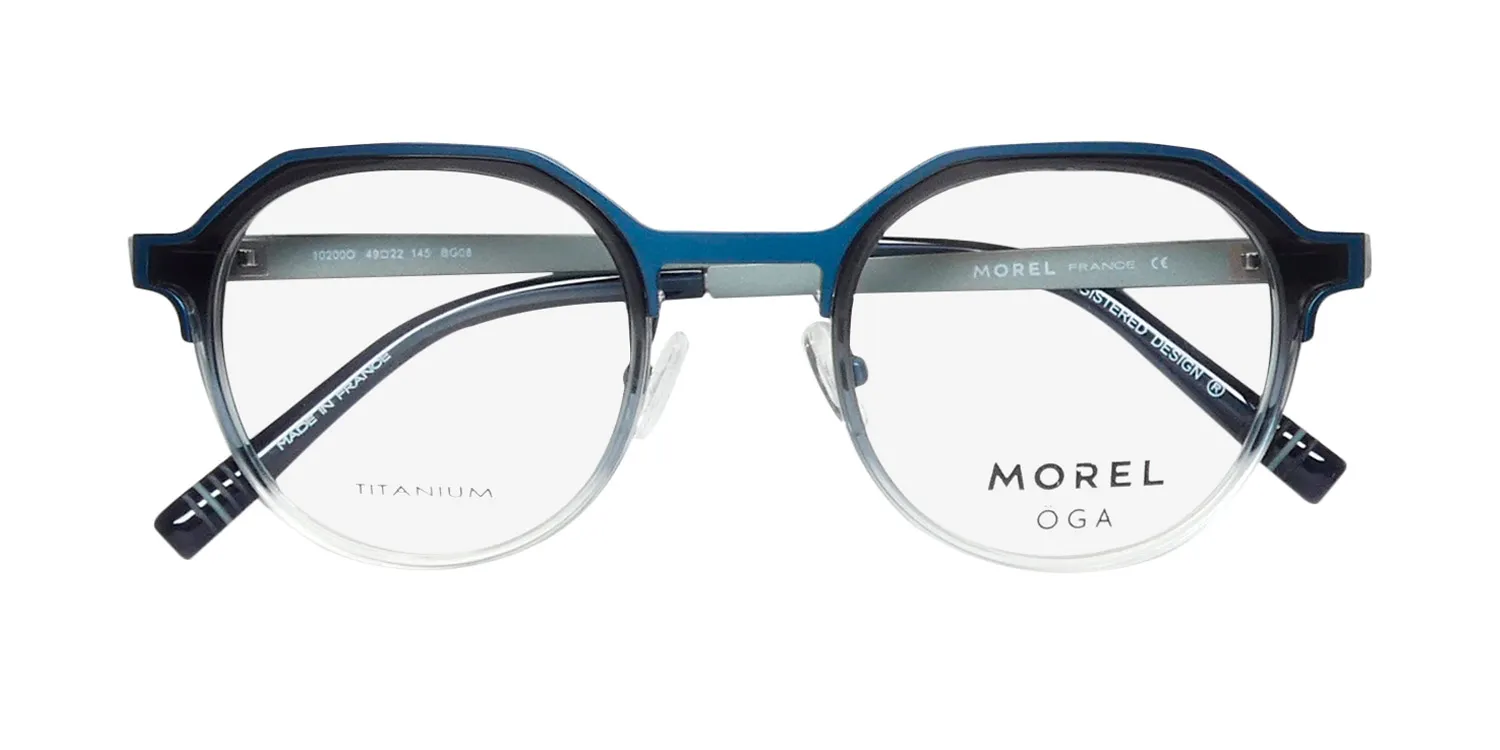 Morel Oga 10200o bg08 Eyeglasses Blue 49mm 2