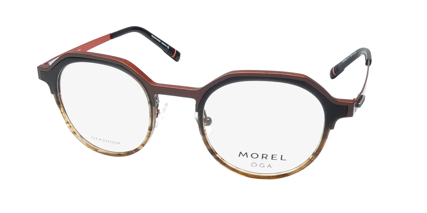 Morel Oga 10200o mo07 Eyeglasses Brown 49mm