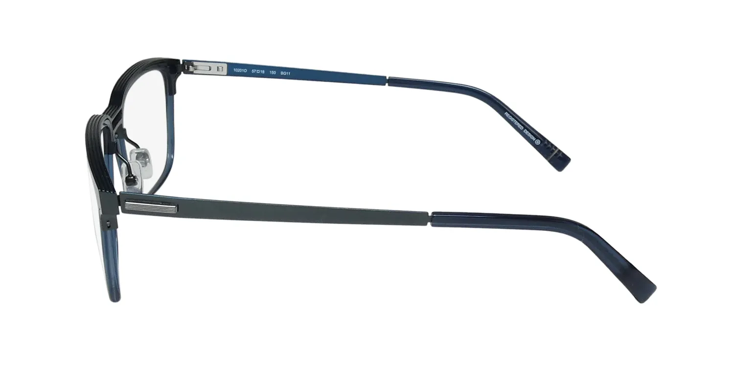 Morel Oga 10201o bg11 Eyeglasses Blue 57mm 4