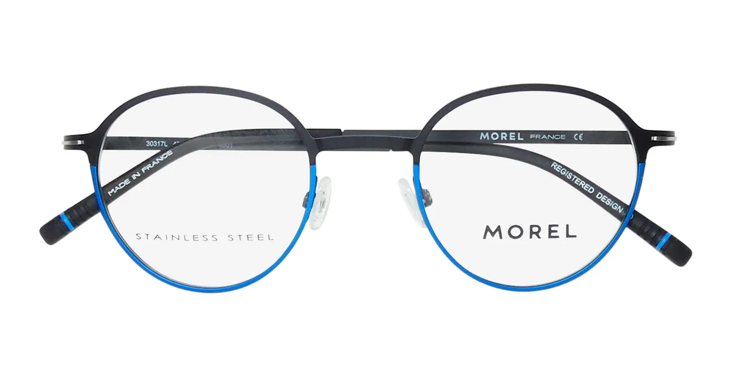 Morel Lightec 30317l nb01 Eyeglasses Matte Black 47mm 2