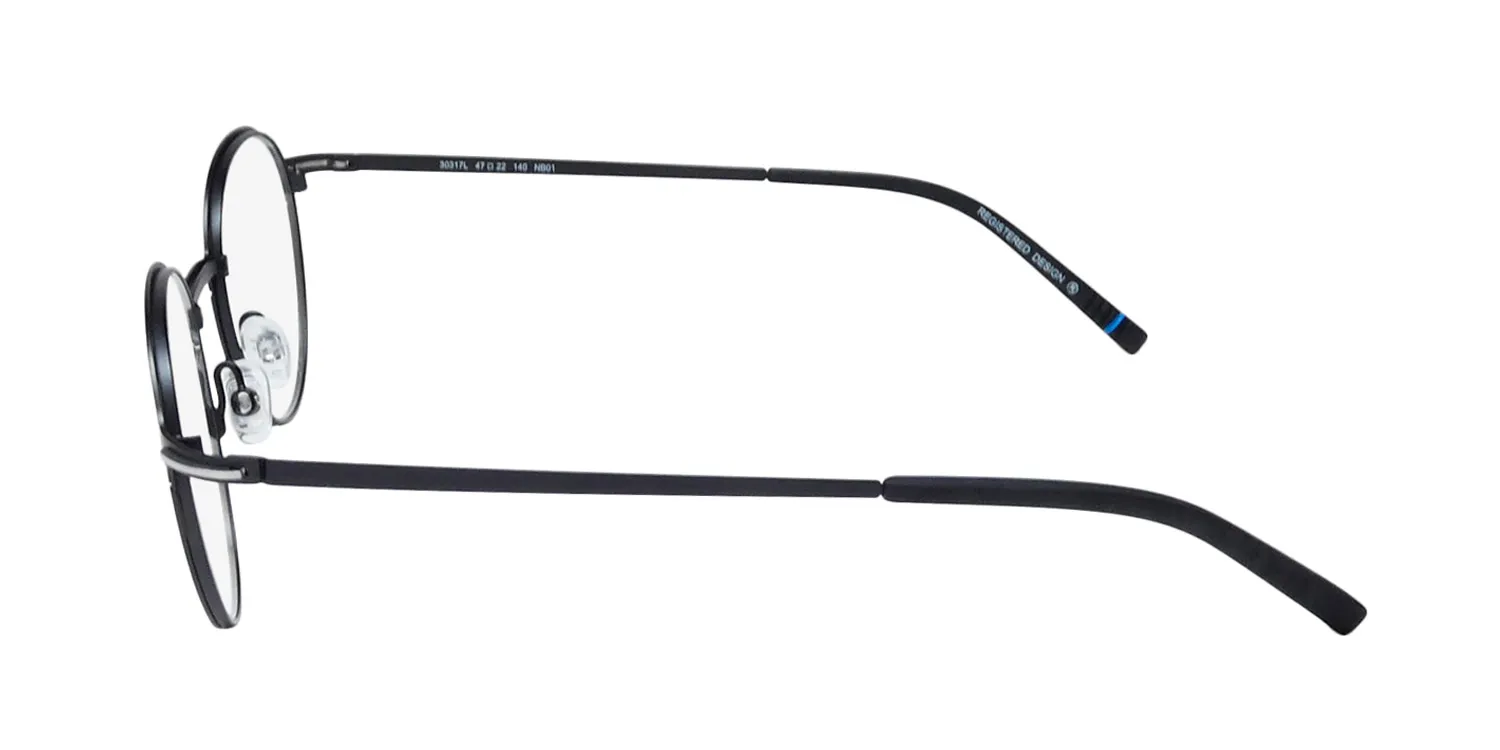 Morel Lightec 30317l nb01 Eyeglasses Matte Black 47mm 4