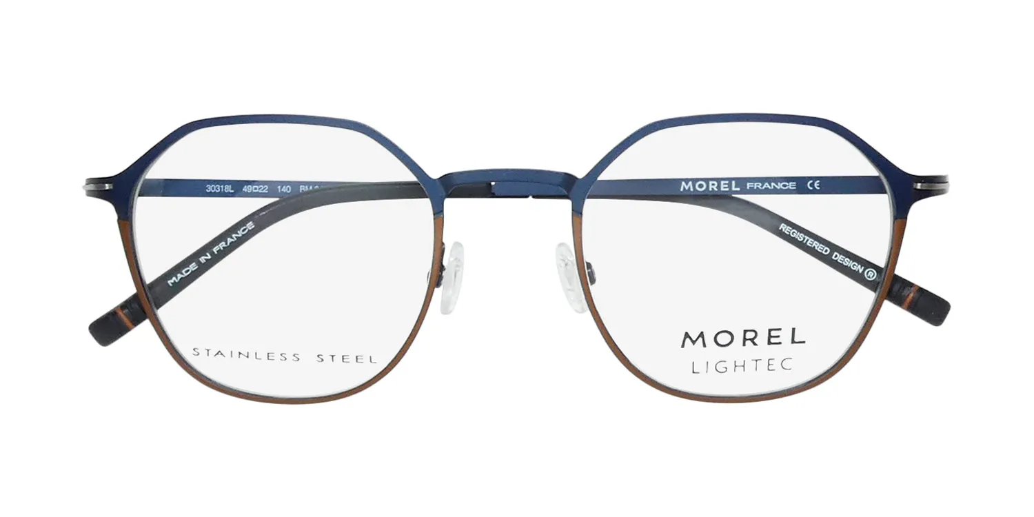Morel Lightec 30318l bm04 Eyeglasses Blue 49mm 2