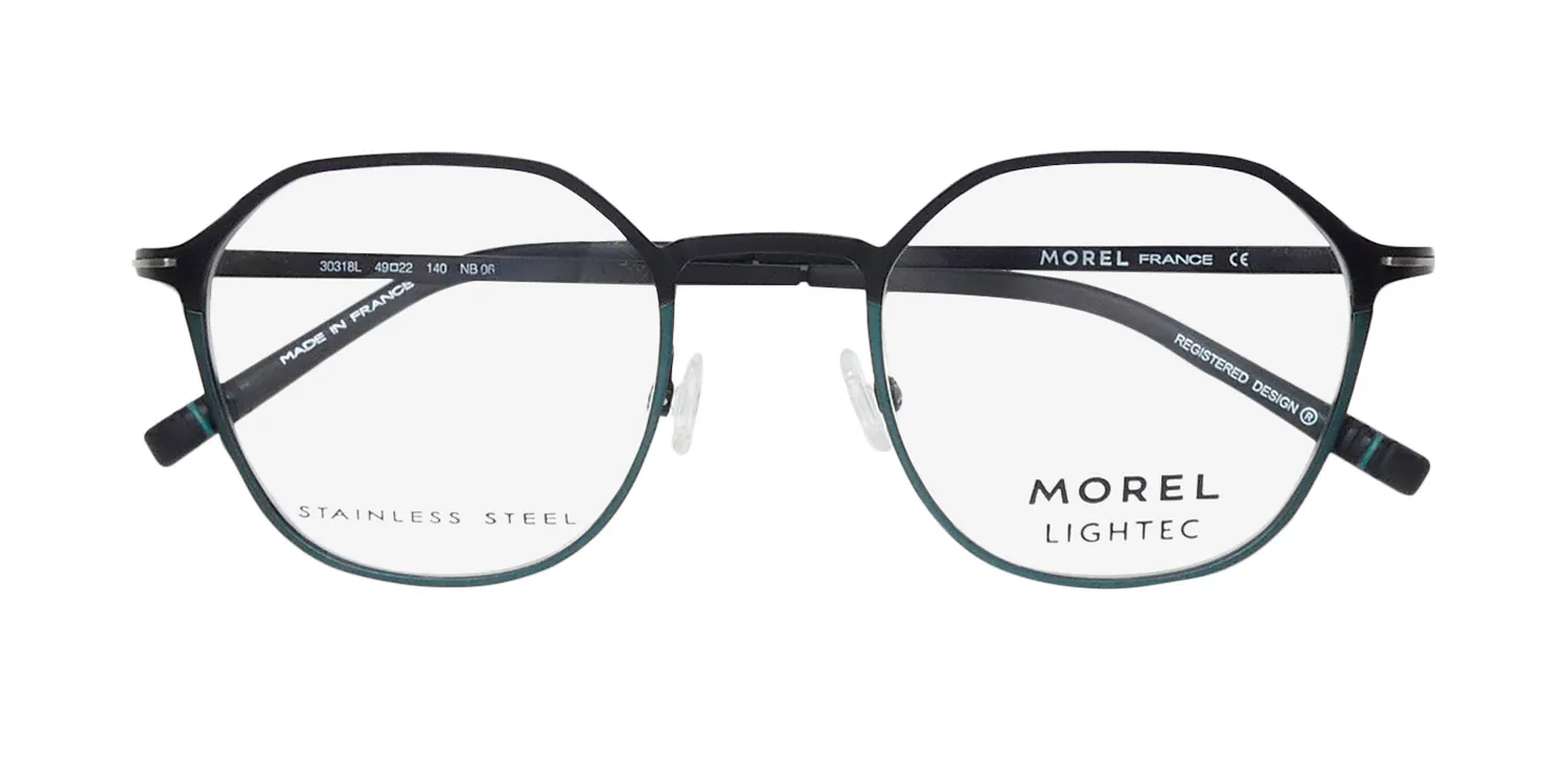 Morel Lightec 30318l nb06 Eyeglasses Matte Black 49mm 2