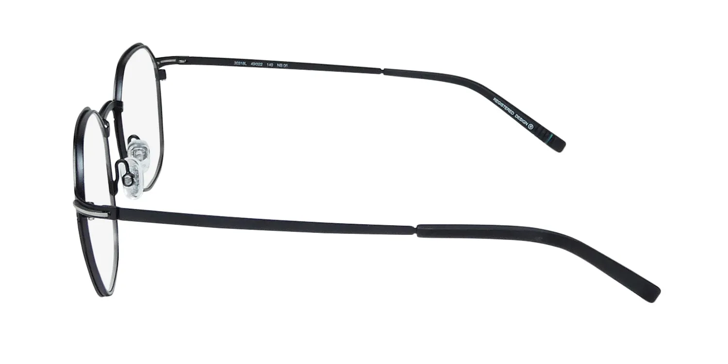 Morel Lightec 30318l nb06 Eyeglasses Matte Black 49mm 4