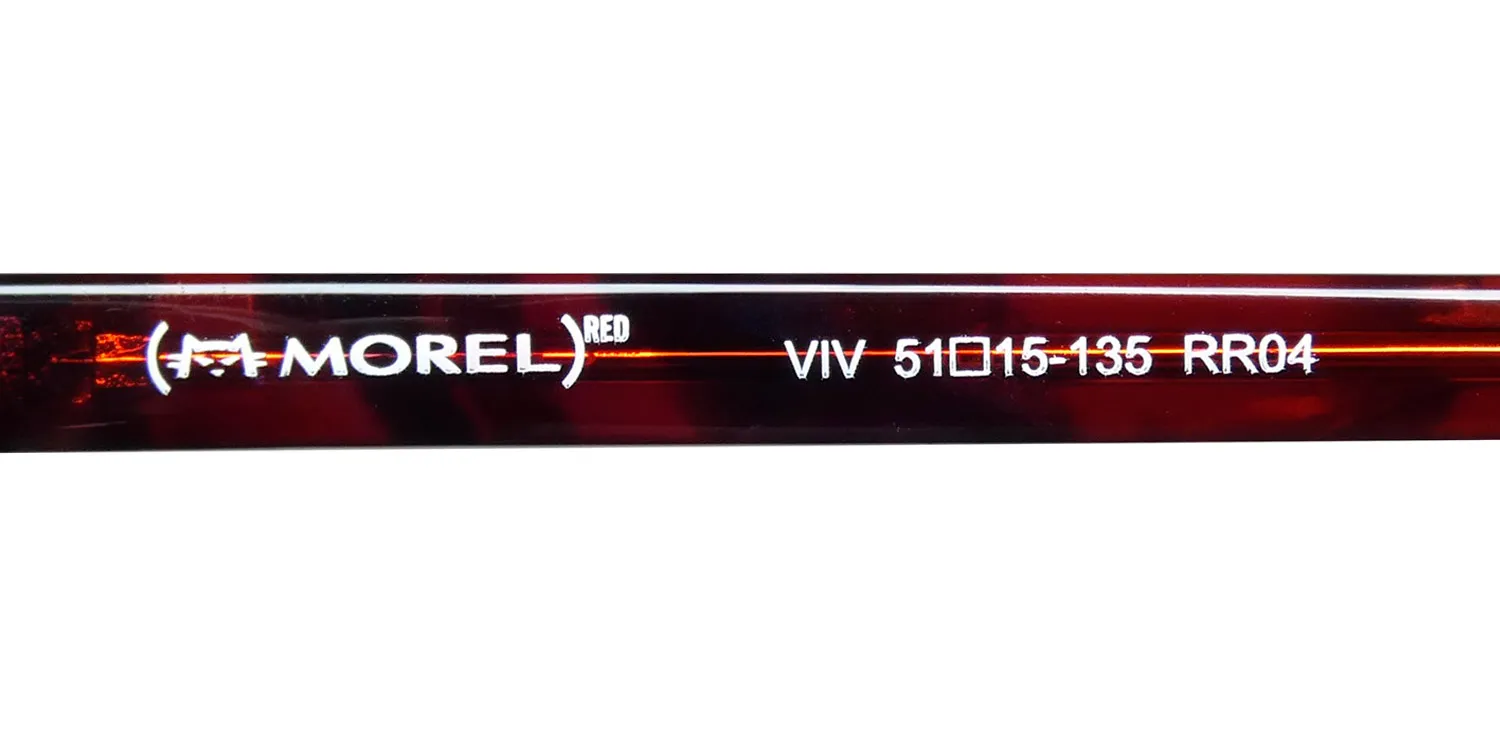 Morel Red Viv 90037c rr04 Eyeglasses Red 51mm 7