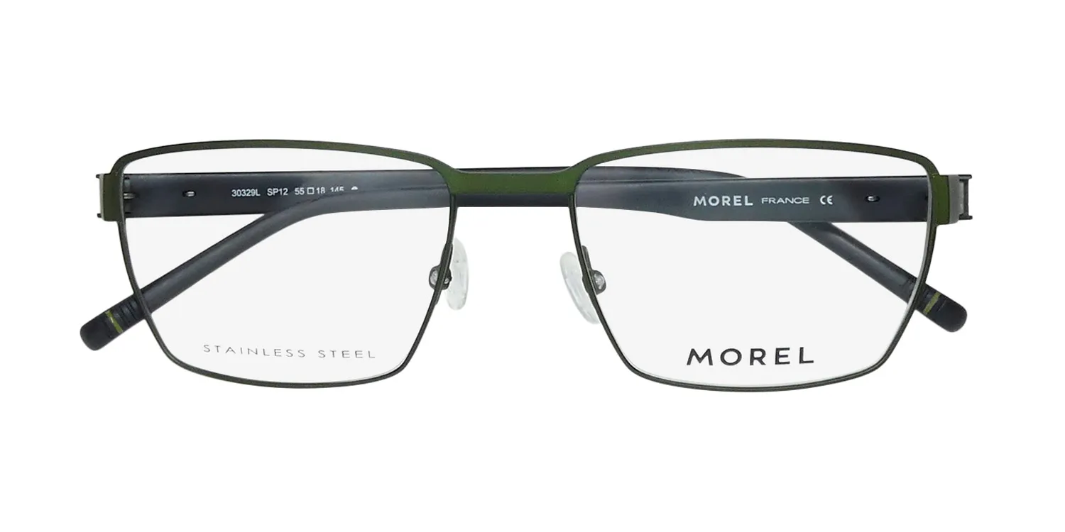 Morel Lightec 30329l sp12 Eyeglasses Matte Green 55mm 2