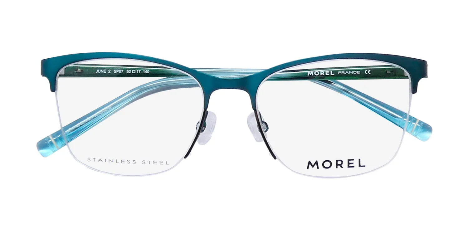 Morel June 2 sp07 Eyeglasses Green 52mm 2