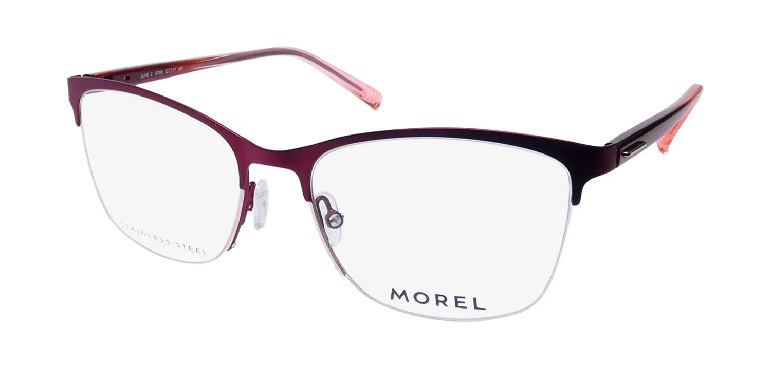 Morel June 2 sp08 Eyeglasses Red 52mm