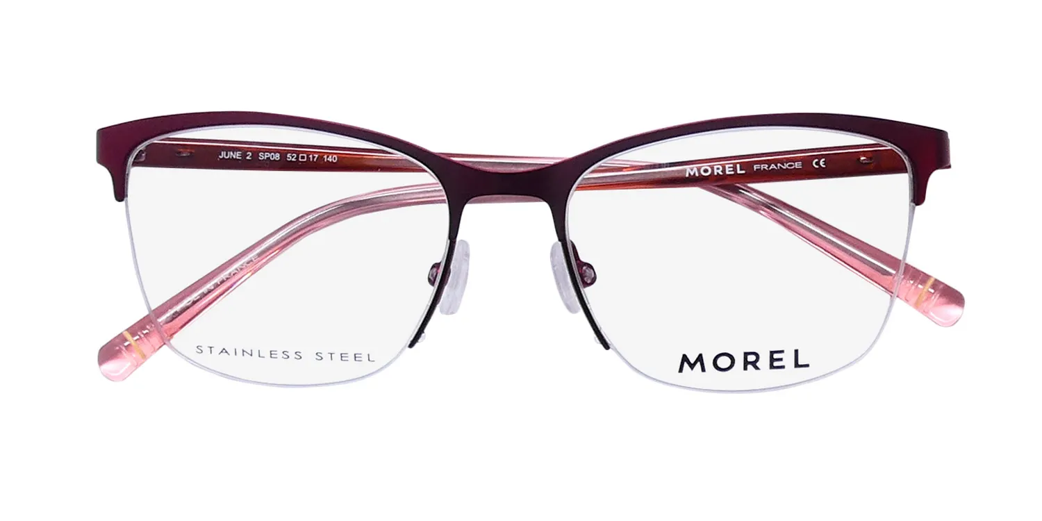 Morel June 2 sp08 Eyeglasses Red 52mm 2