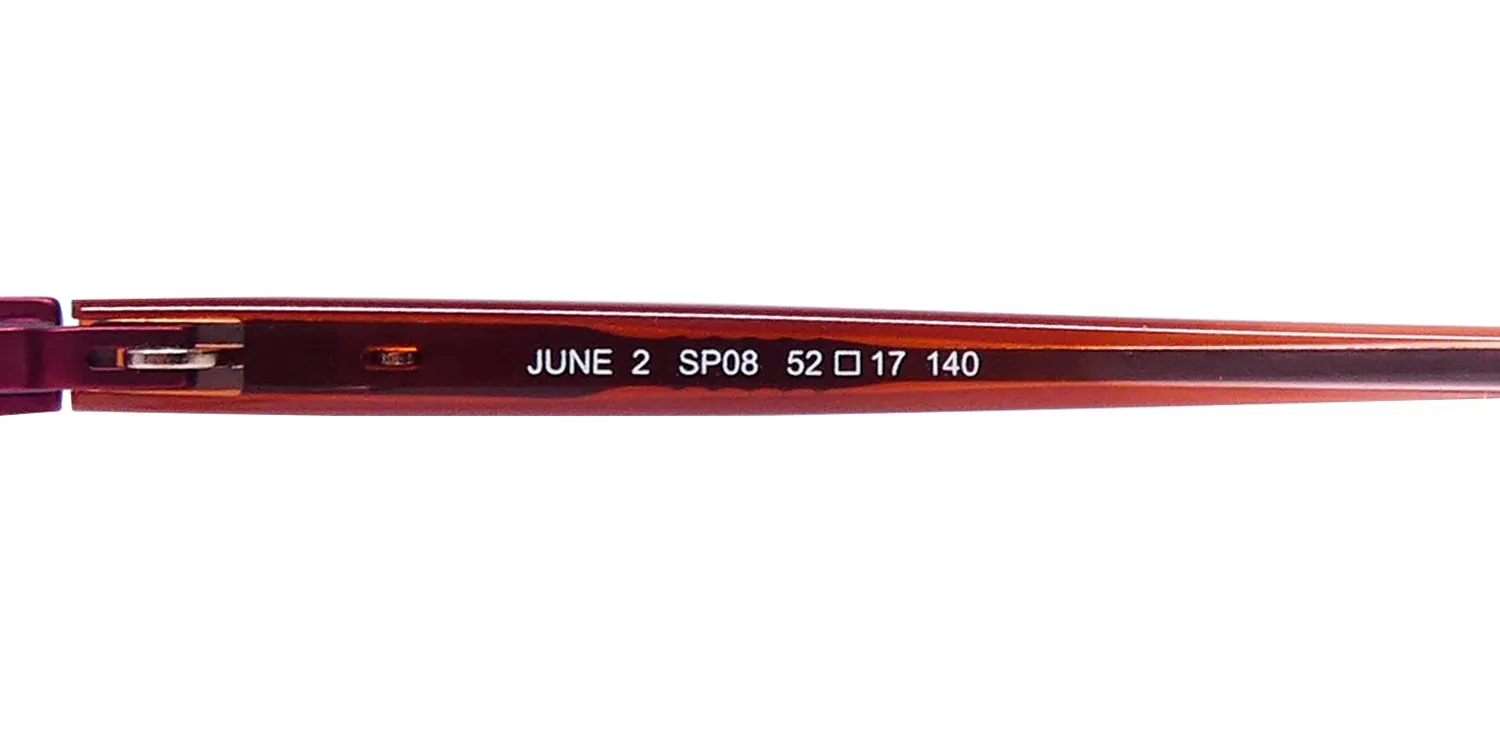 Morel June 2 sp08 Eyeglasses Red 52mm 7