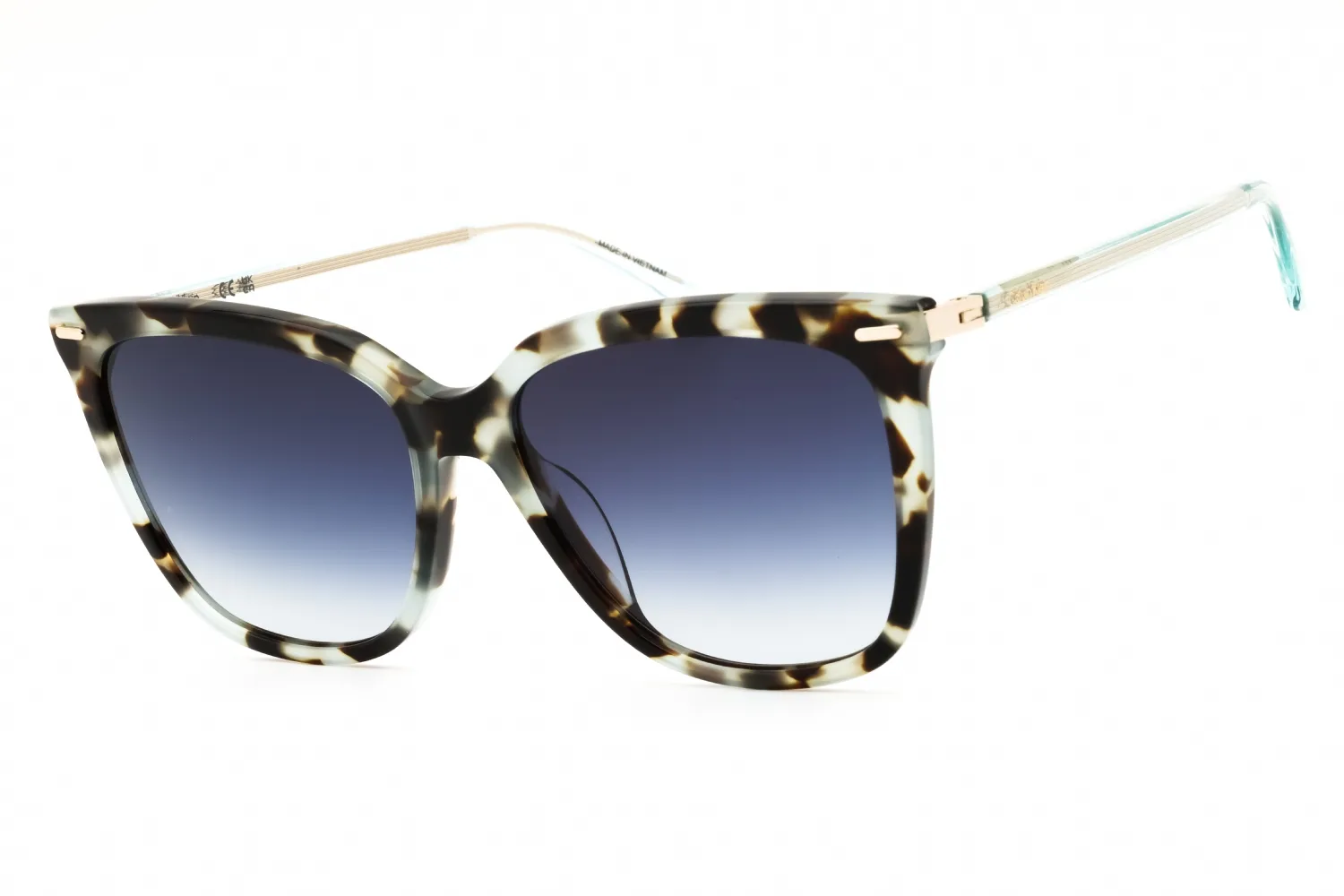 Calvin Klein CK22532SN 444 Sunglasses Aqua Tortoise 56mm Women