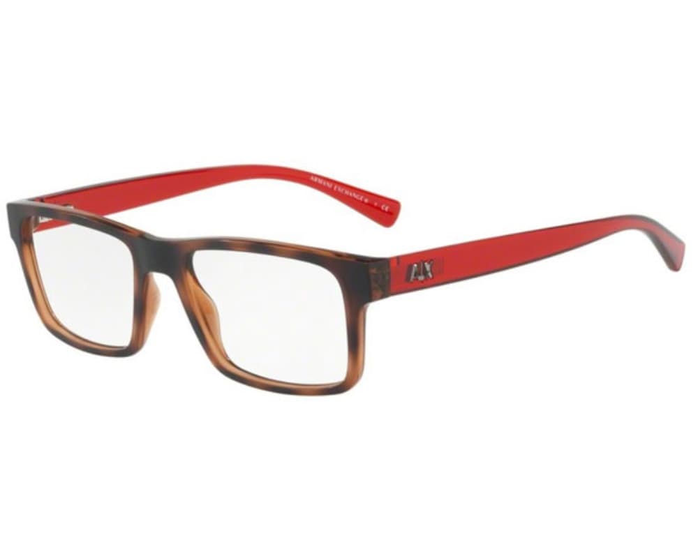 Armani Exchange AX3042 8215 Eyeglasses Matte Tortoise Red 54mm Men