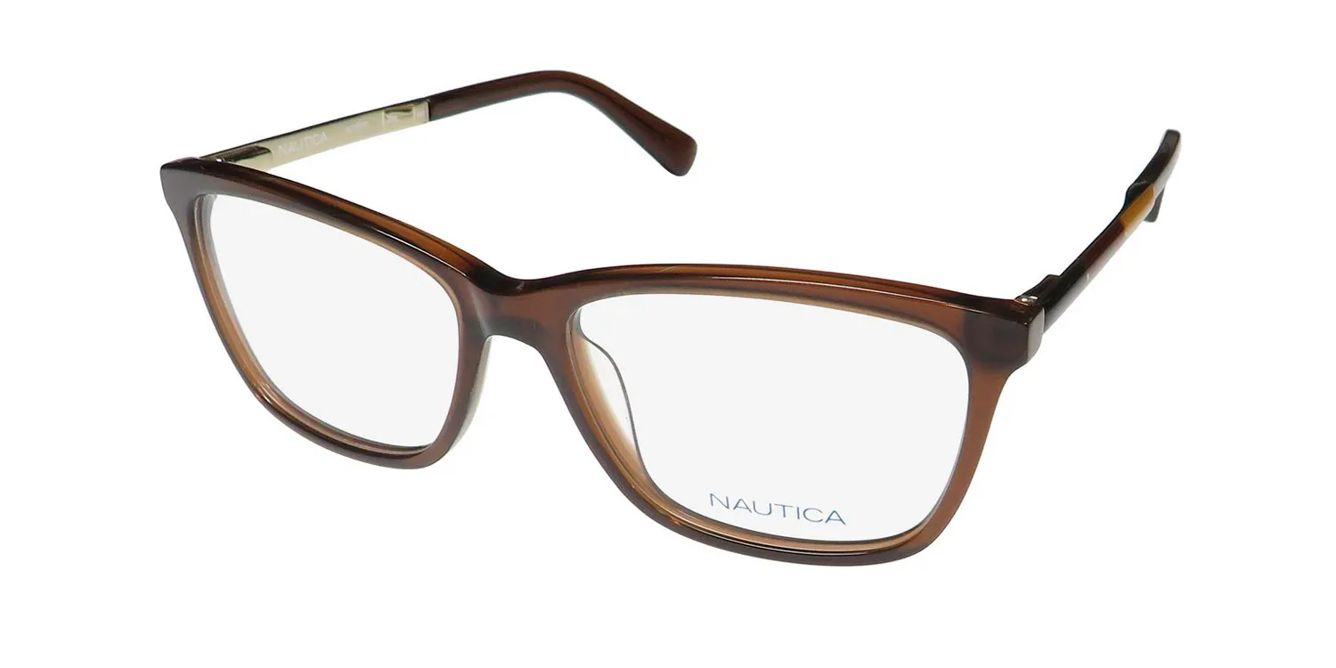 Nautica Nlo5008 200 Eyeglasses Brown 53mm