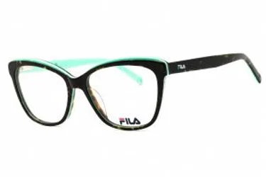 Fila VFI398 07NV Eyeglasses Green Havana 54mm