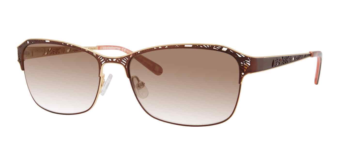 Liz Claiborne L 577/S 009Q Sunglasses Brown 56mm Women