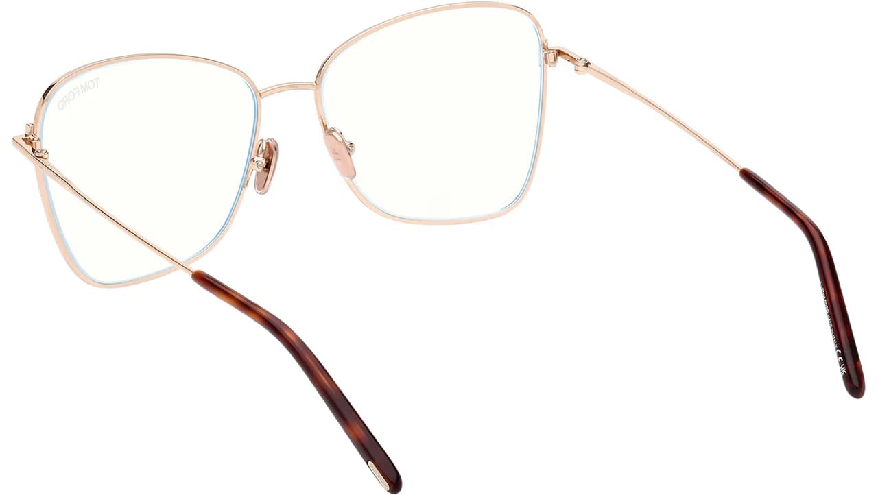 Tom Ford FT5906B 069 Eyeglasses Shiny Bordeaux 55mm Women 3