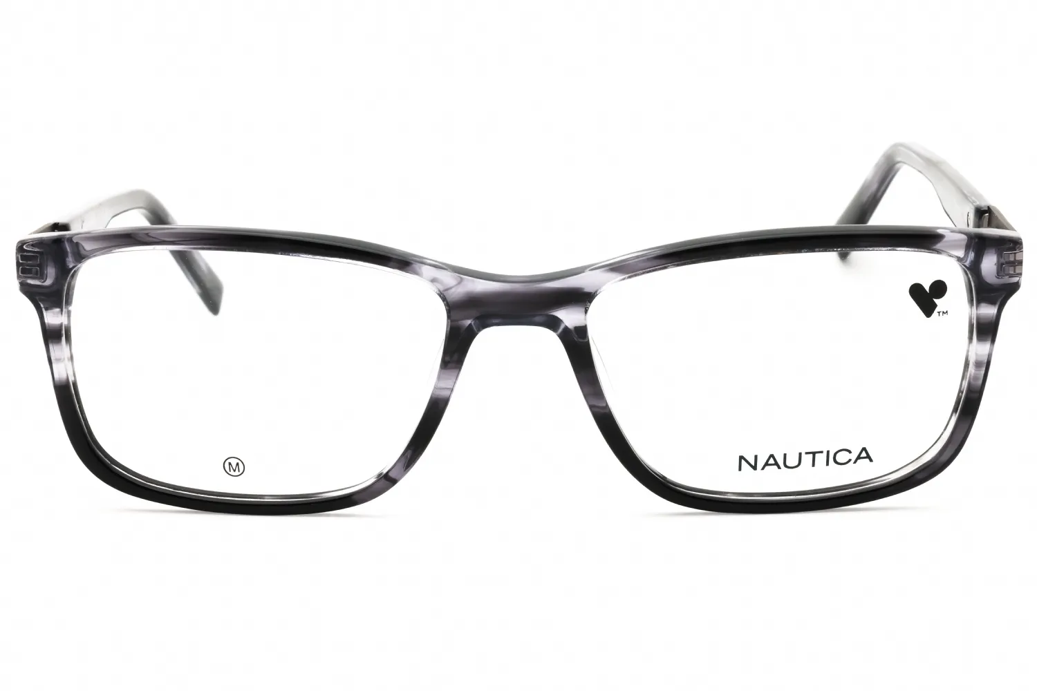 Nautica N8177 031 Eyeglasses Dark Grey Horn 53mm Men 2