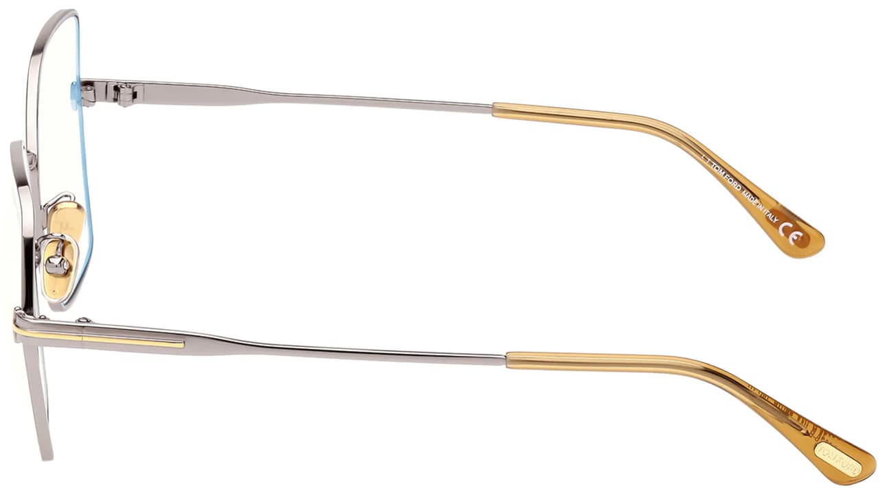 Tom Ford TF5876B 014 Eyeglasses Silver 56mm Unisex 4