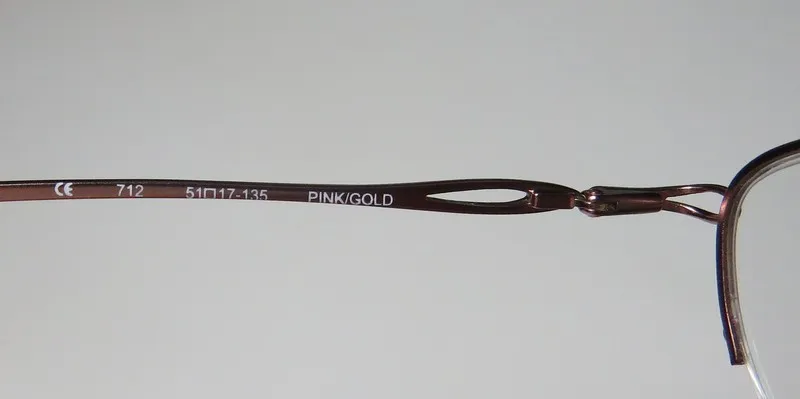 Elite Eyewear 712 pink / gold Eyeglasses Pink 51mm 9