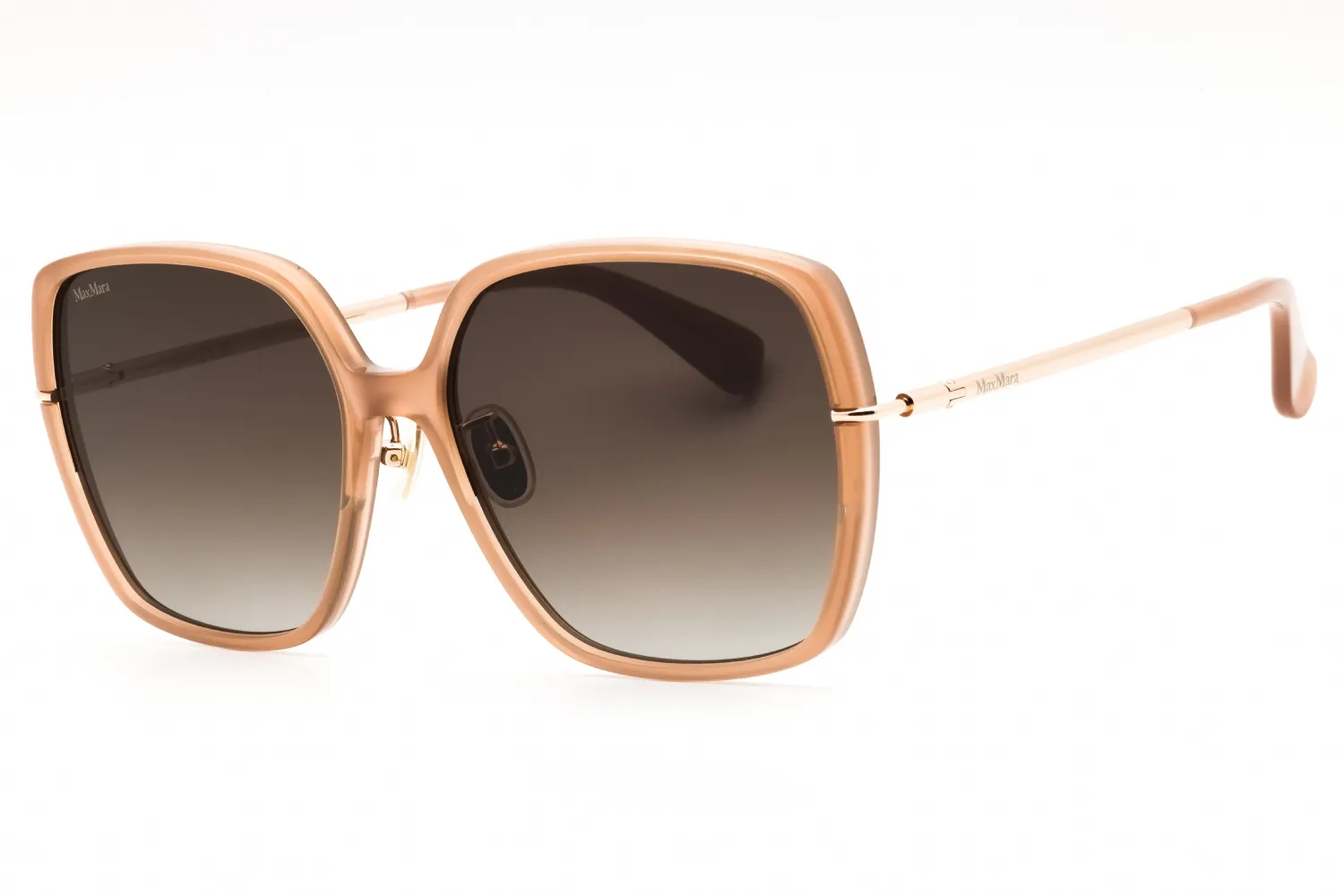 Max Mara MM0112-K 57F Sunglasses Shiny Beige 59mm Women