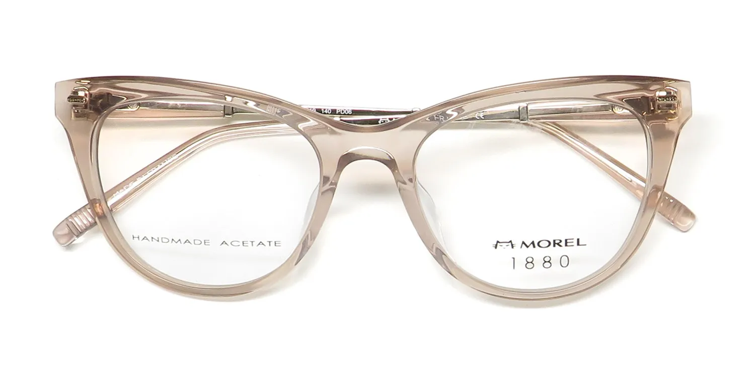 Morel 1880 60124m pd06 Eyeglasses Pink Transparent 51mm 2