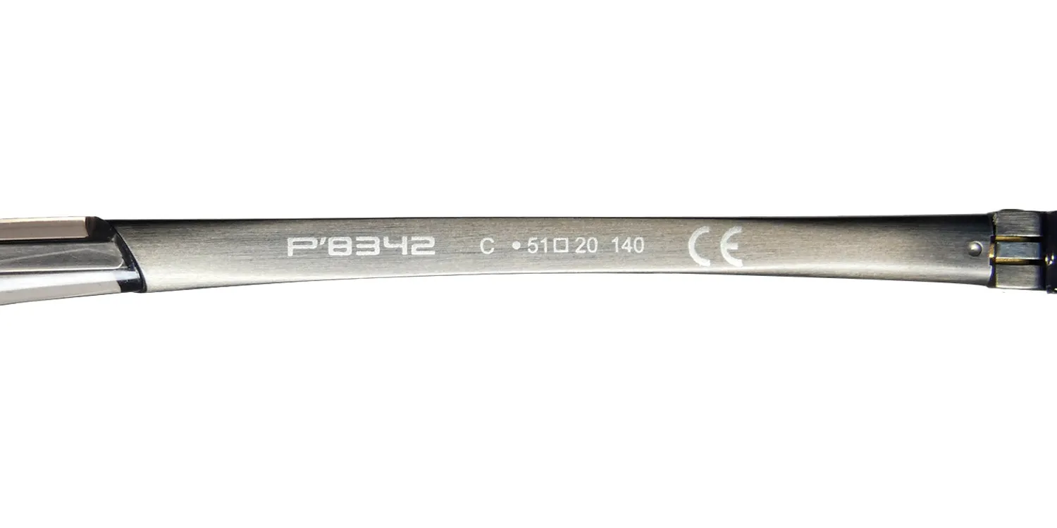 Porsche Design P8342 c Eyeglasses Light Grey Crystal 51mm 8
