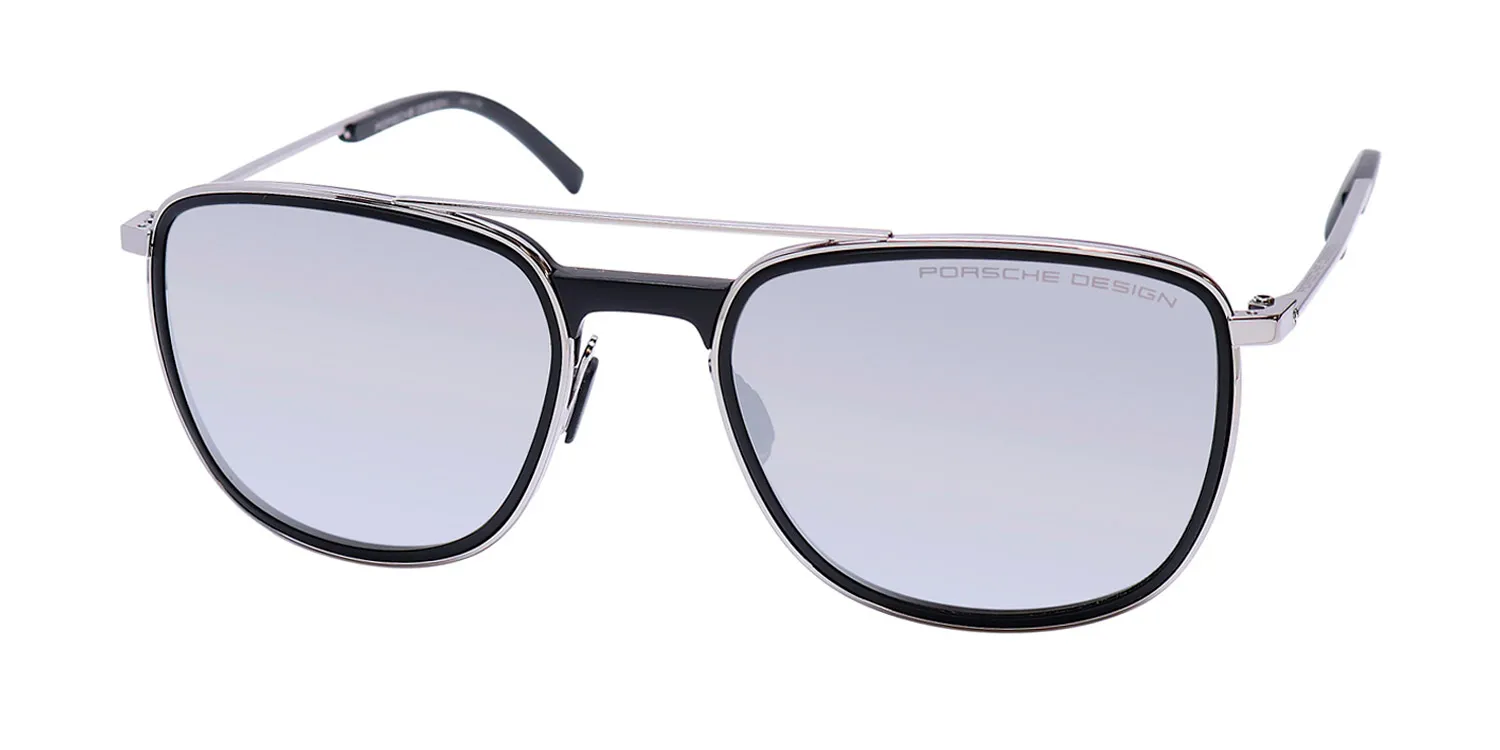 Porsche Design P8690 c Sunglasses Silver 57mm Unisex