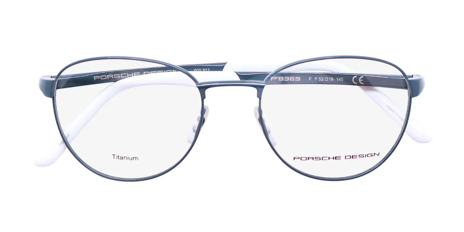 Porsche Design P8369 f Eyeglasses Teal Grey 52mm 2