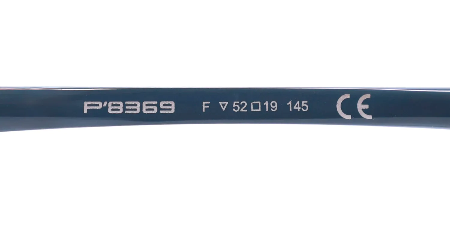 Porsche Design P8369 f Eyeglasses Teal Grey 52mm 8