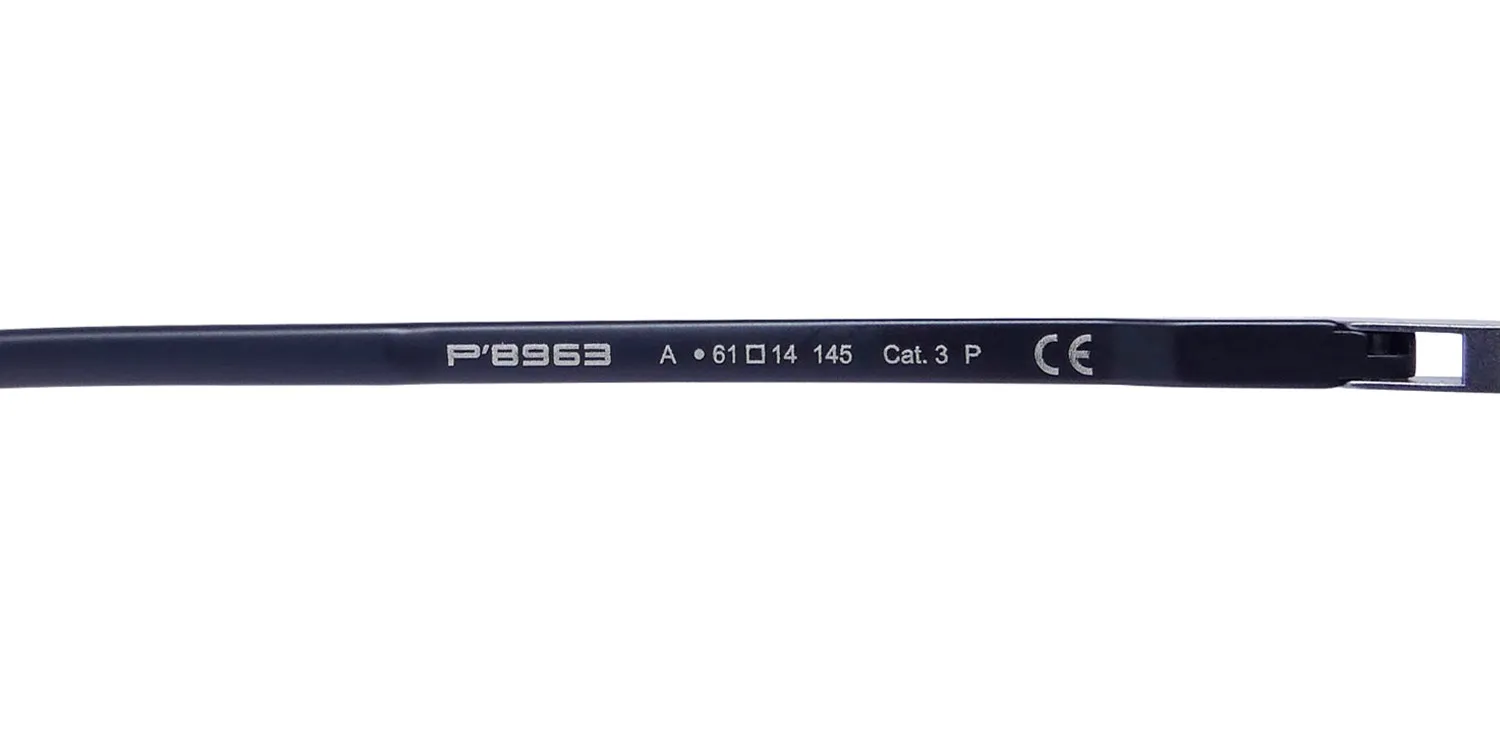 Porsche Design P8963 a Sunglasses Gunmetal 61mm Men 8