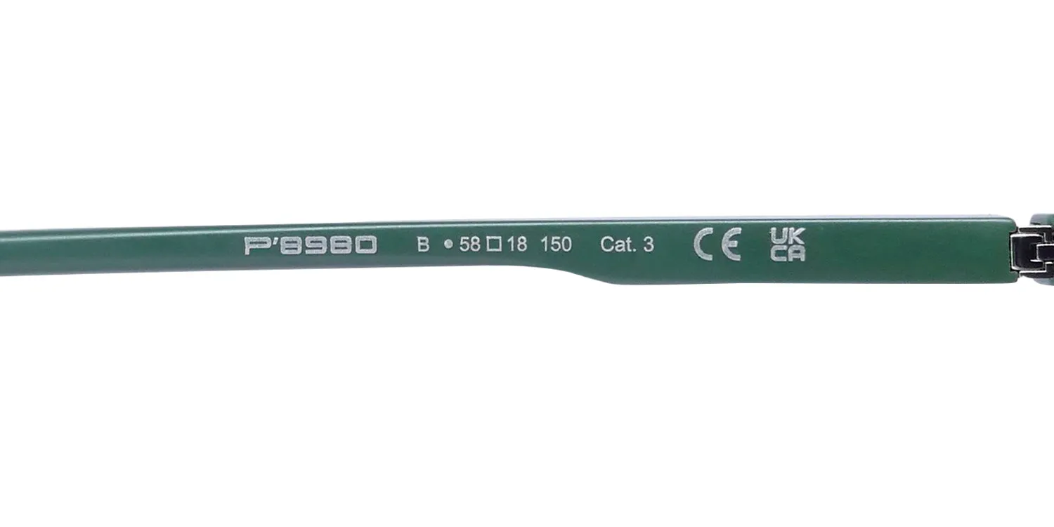 Porsche Design P8980 b Sunglasses Green 58mm Men 8