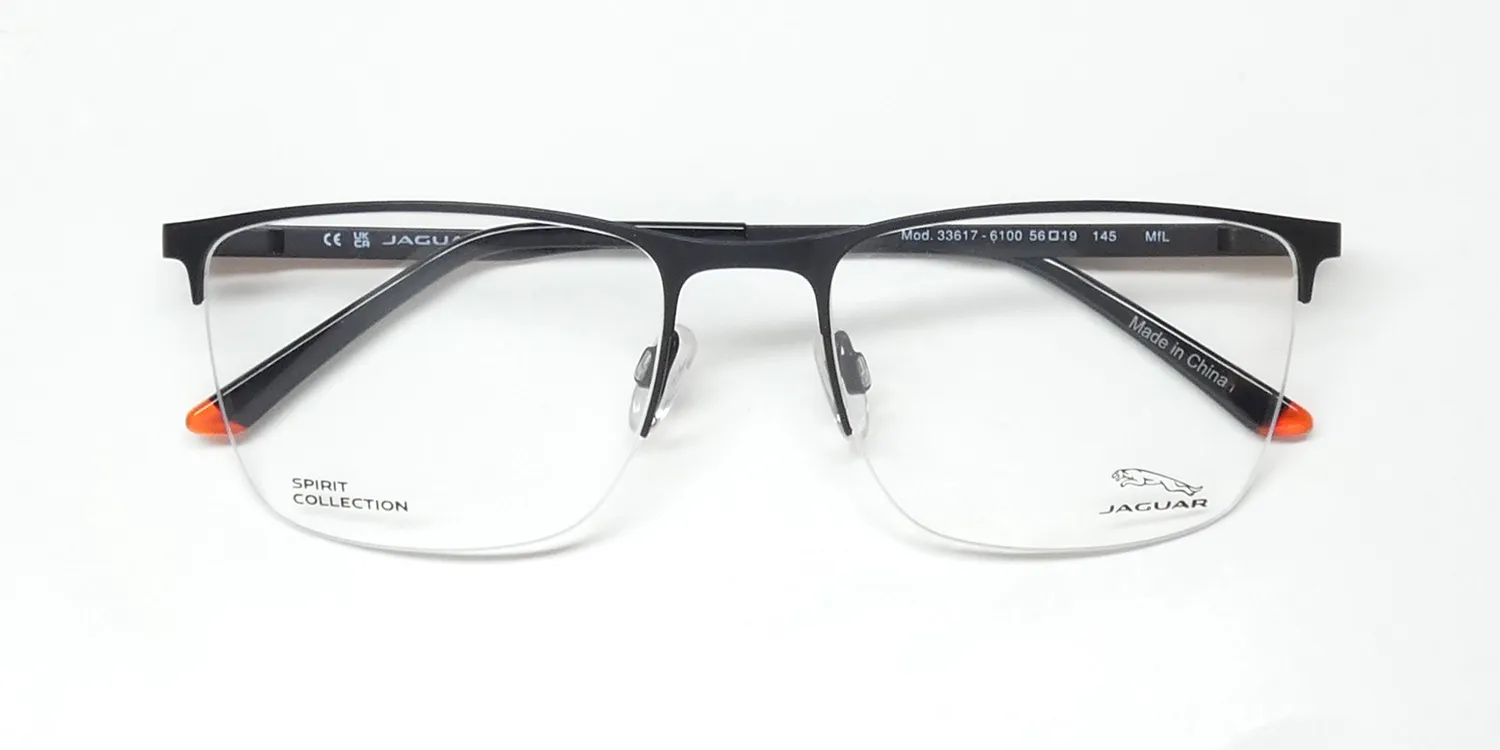 Jaguar 33617 6100 Eyeglasses Matte Black 56mm 2