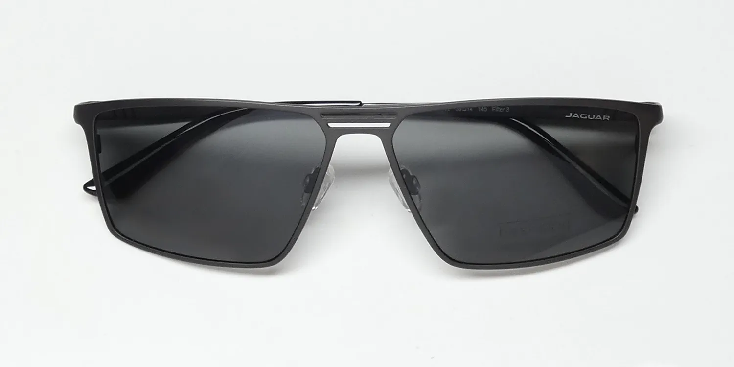 Jaguar 37823 4200 Sunglasses Matte Gunmetal 59mm 2