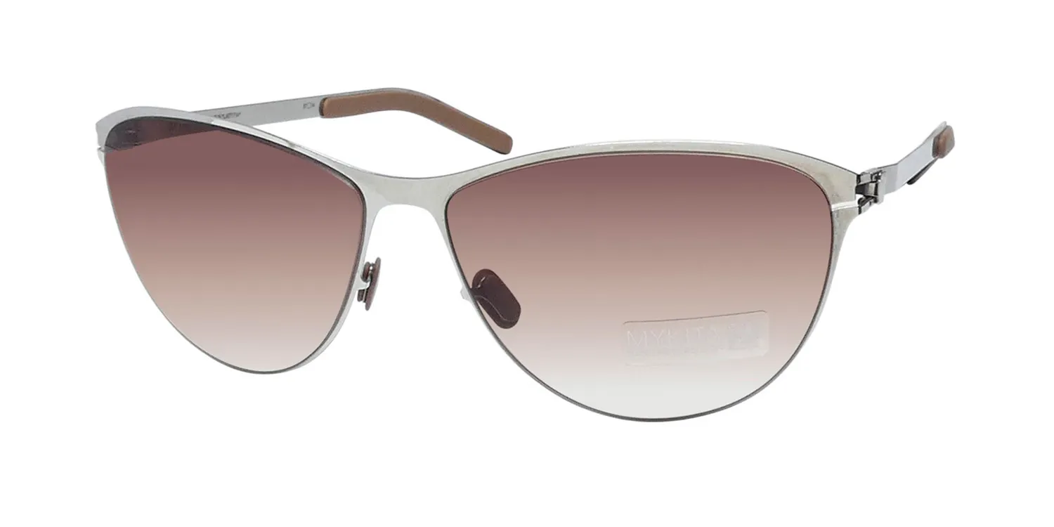 Mykita Laetitia 051 Sunglasses Shiny Silver 57mm
