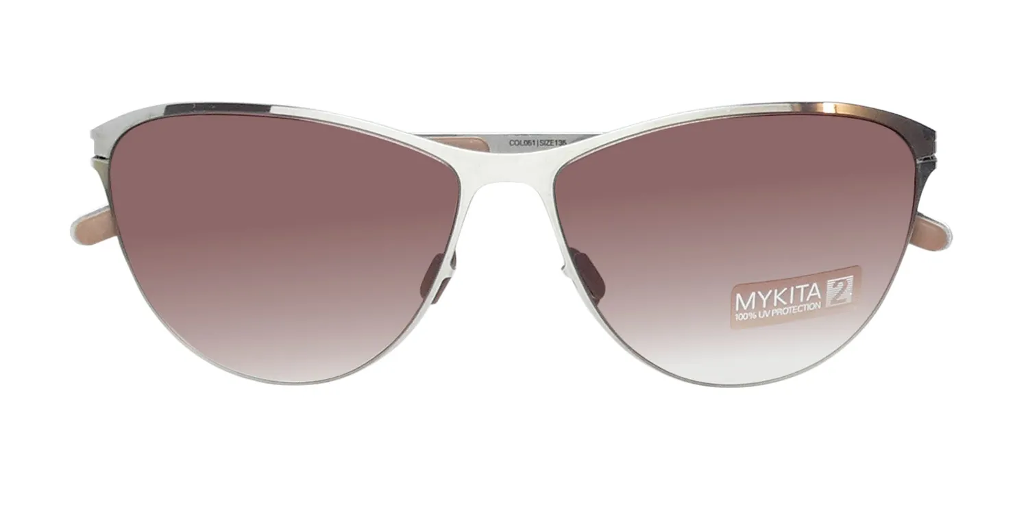 Mykita Laetitia 051 Sunglasses Shiny Silver 57mm 2