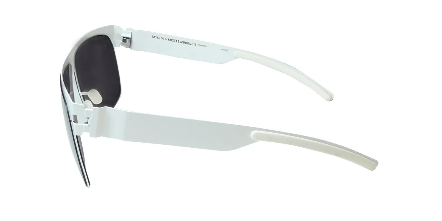 Mykita Kostas Murkudis Phineas f57 Sunglasses Antique White 63mm 4
