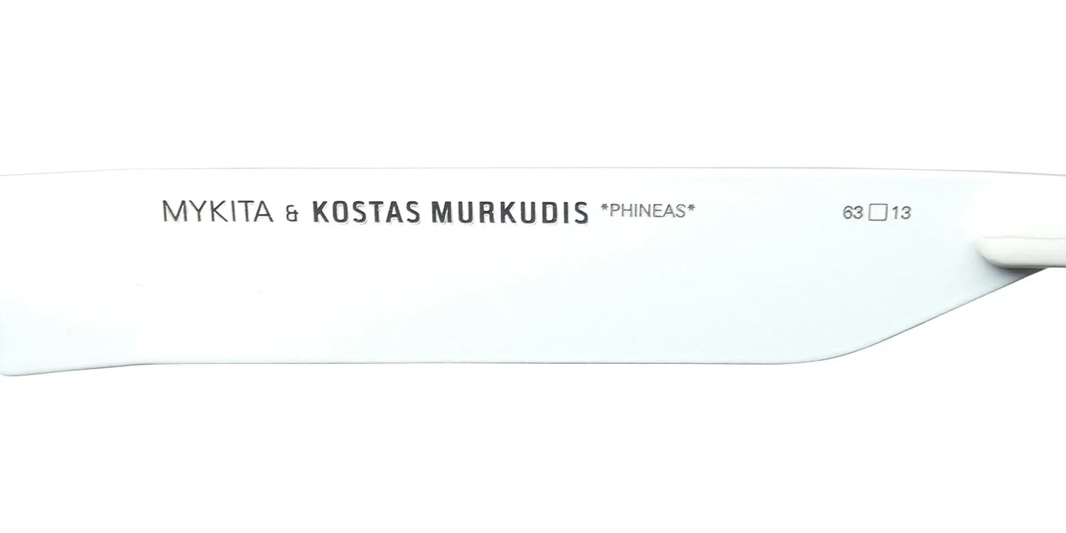 Mykita Kostas Murkudis Phineas f57 Sunglasses Antique White 63mm 7