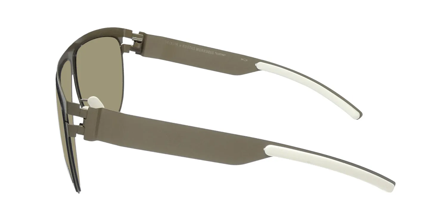Mykita Kostas Murkudis Elektra f58 Sunglasses Khaki 64mm 4