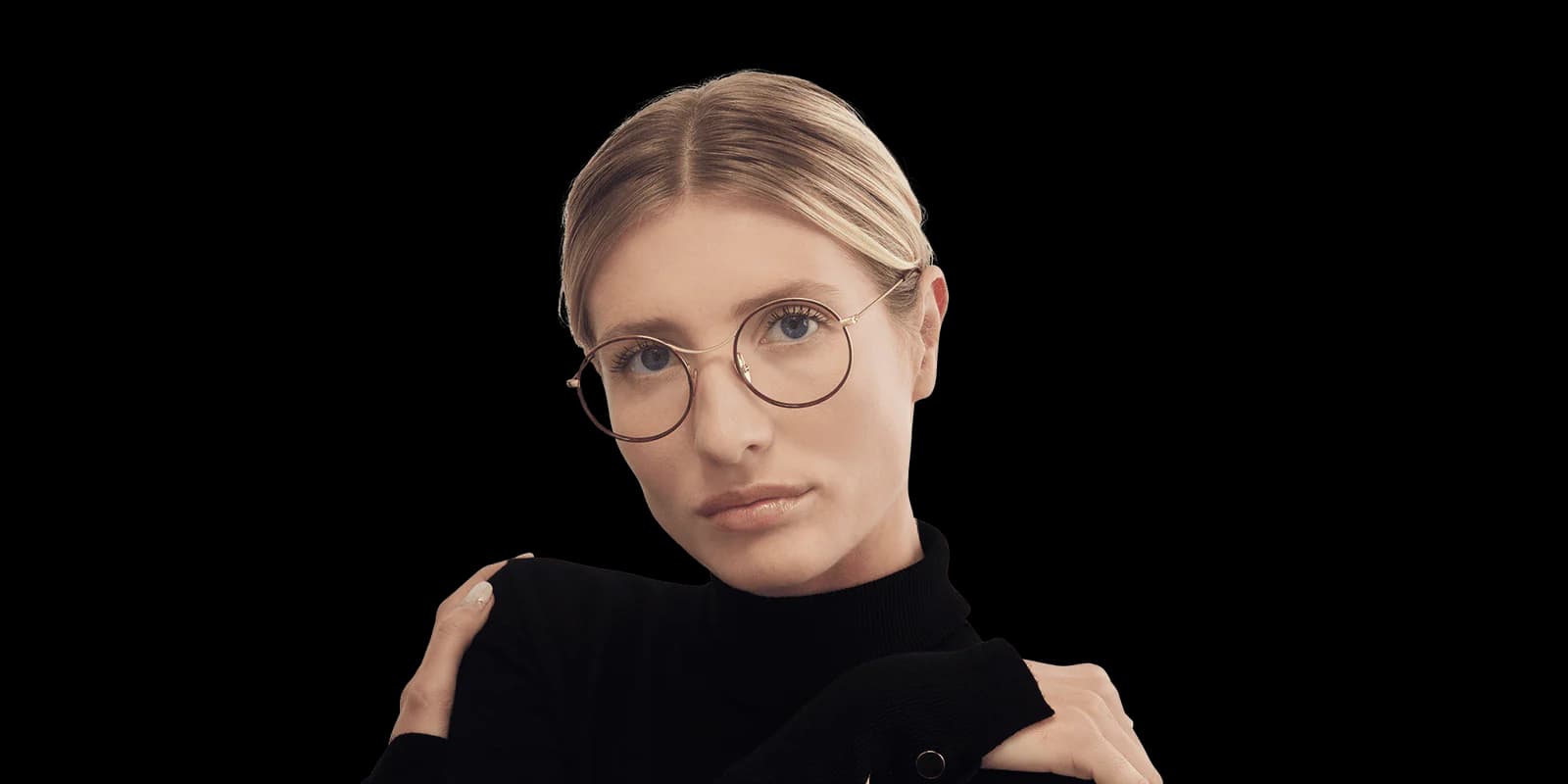 Nathalie Blanc Fanny C268 Eyeglasses Gold Burgundy 48mm Women 2