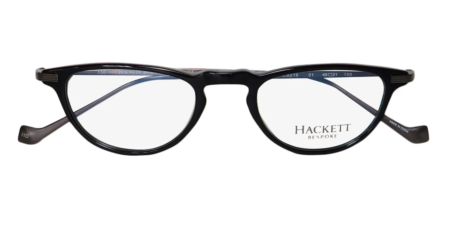 Hackett Bespoke Heb 219 01 Eyeglasses Black 48mm 2