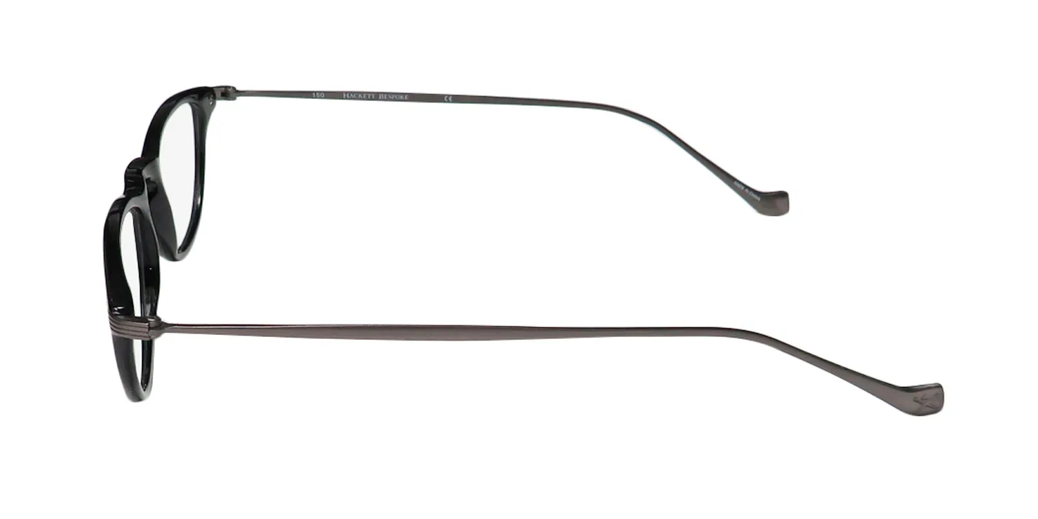 Hackett Bespoke Heb 219 01 Eyeglasses Black 48mm 4
