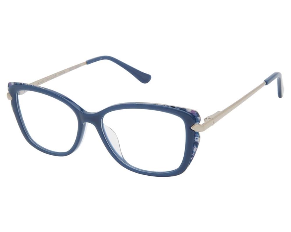 Ann Taylor ATP820 03 Eyeglasses Navy Gunmetal 50mm Women