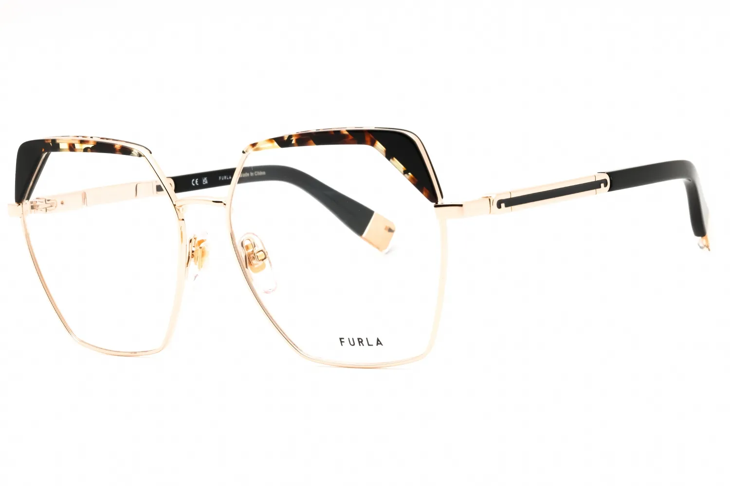 Furla VFU674V 300Y Eyeglasses Shiny Rose Gold 55mm Women