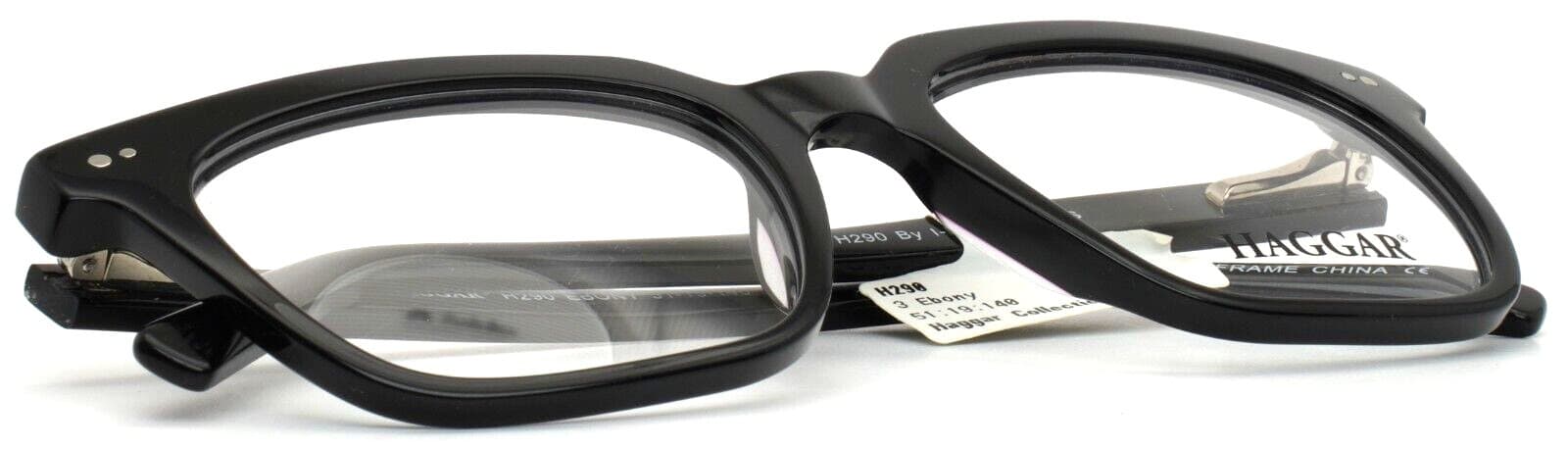 Haggar H290 EBONY Eyeglasses Black 51mm Men 6