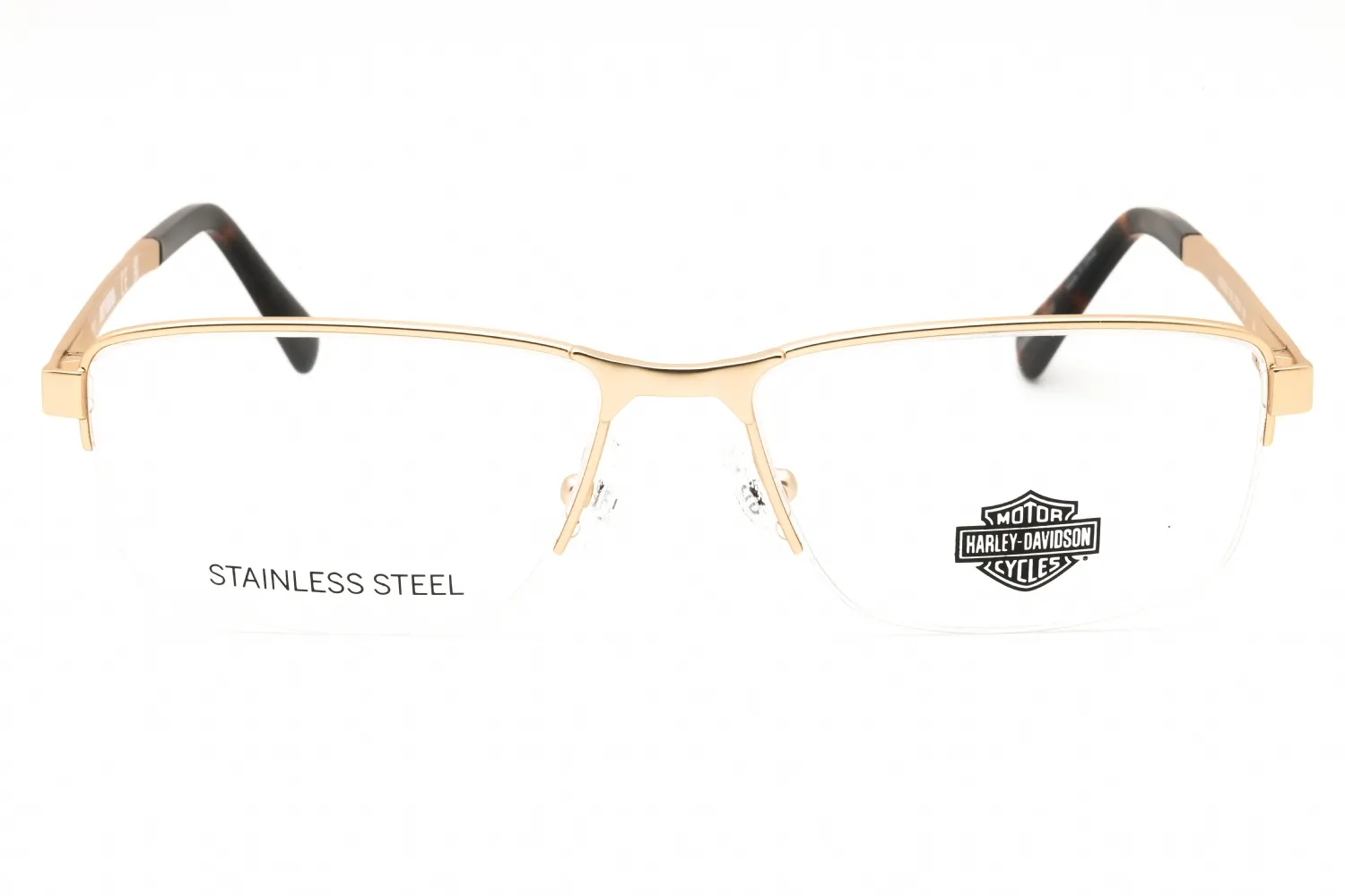 Harley Davidson HD50032 032 Eyeglasses Pale Gold 53mm Men 2