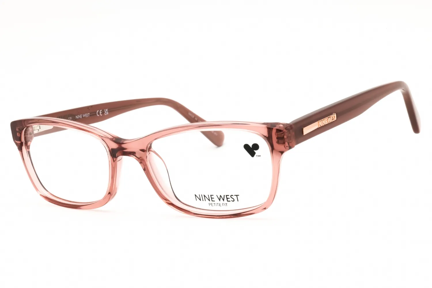 Nine West NW5210N 601 Eyeglasses Crystal Rose 49mm Women
